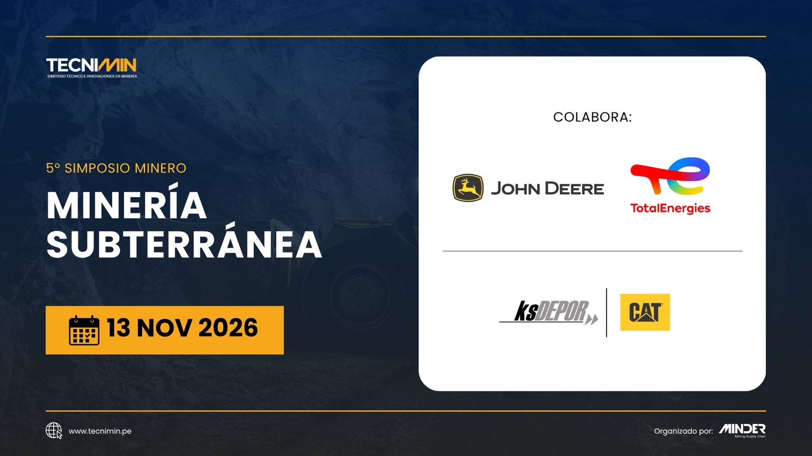 TECNIMIN - Subterranea 2026 Banner Principal -v2